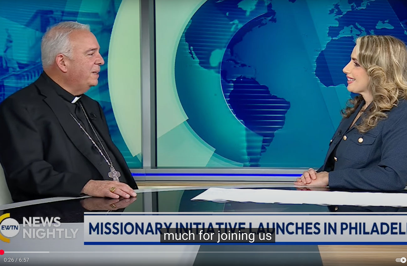 Archbishop Pérez Discusses Missionary Hubs Initiative with EWTN