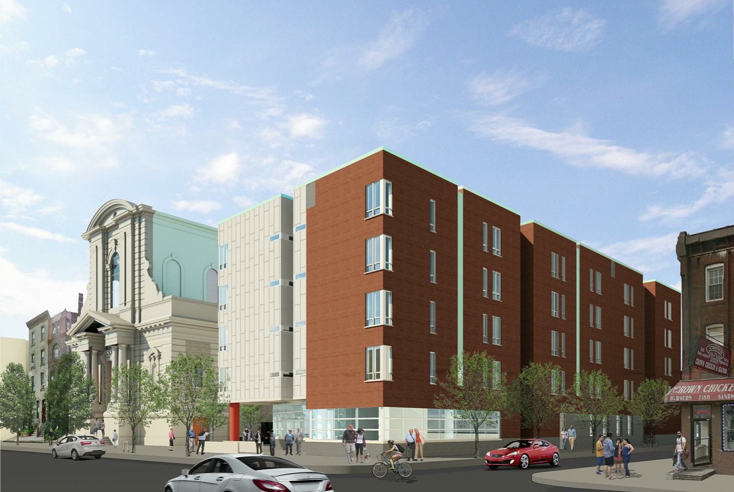 Rendering of Saint Rita Place (Cecil Baker + Partners Architects). 
